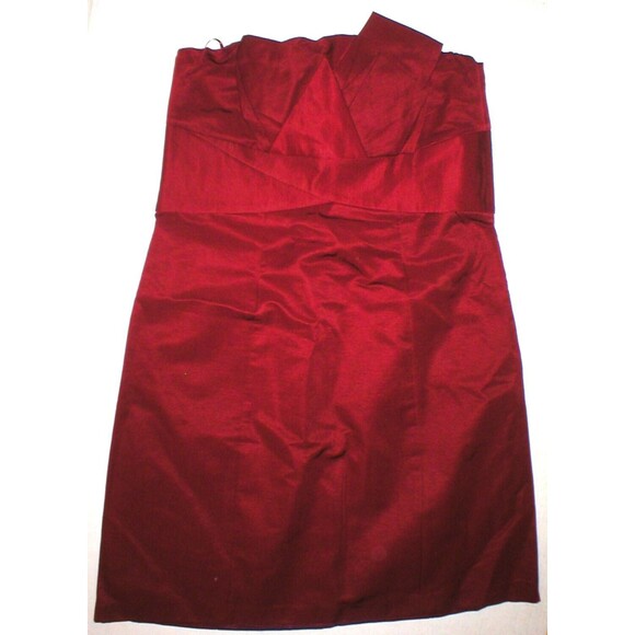 New Womens Party The Limited Dress Dark Red Strapless 8 Date Dinner Wedding Gues - Picture 7 of 12